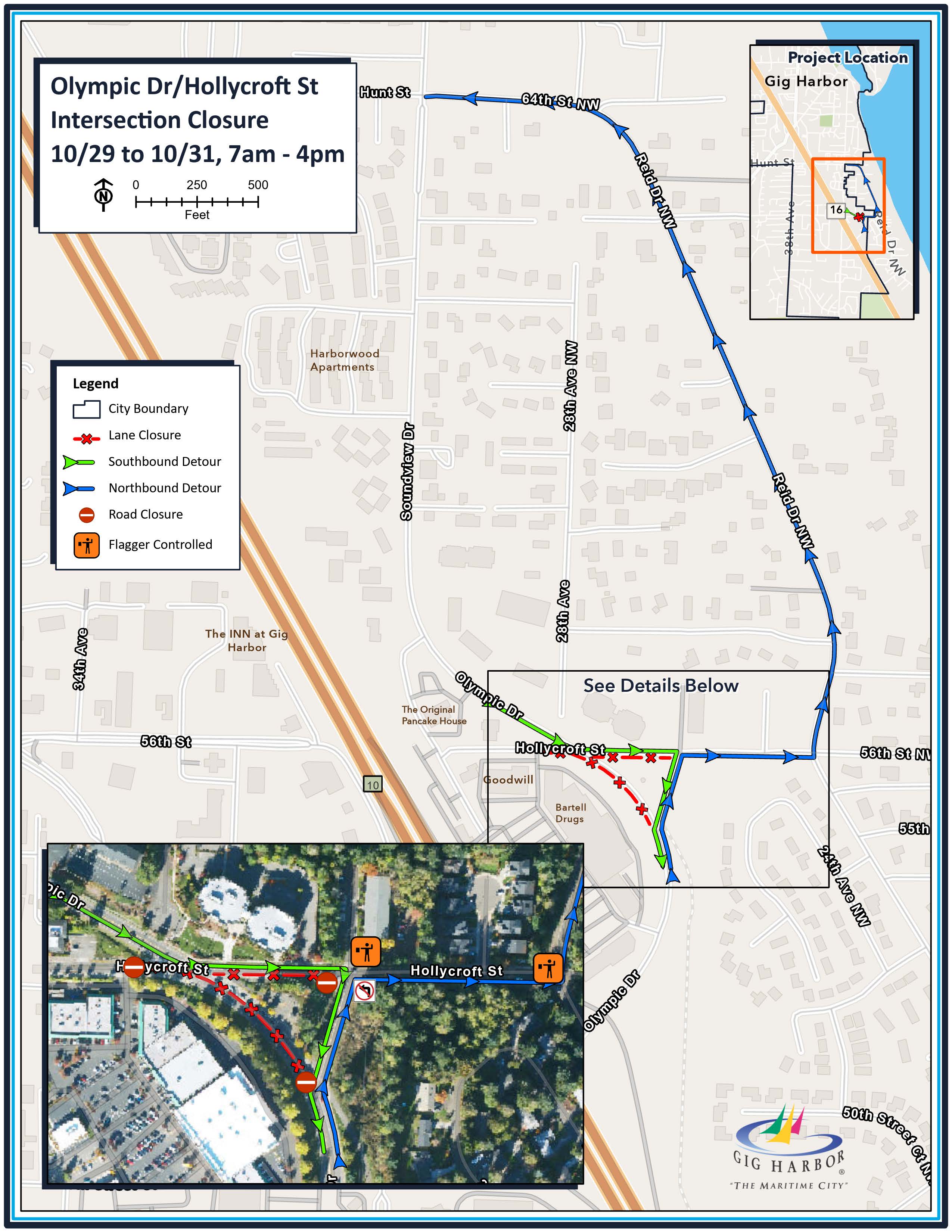 Olympic-Hollycroft Closure Oct 2024